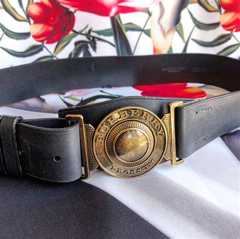 Burberry Prorsum Logo Buckle Belt 